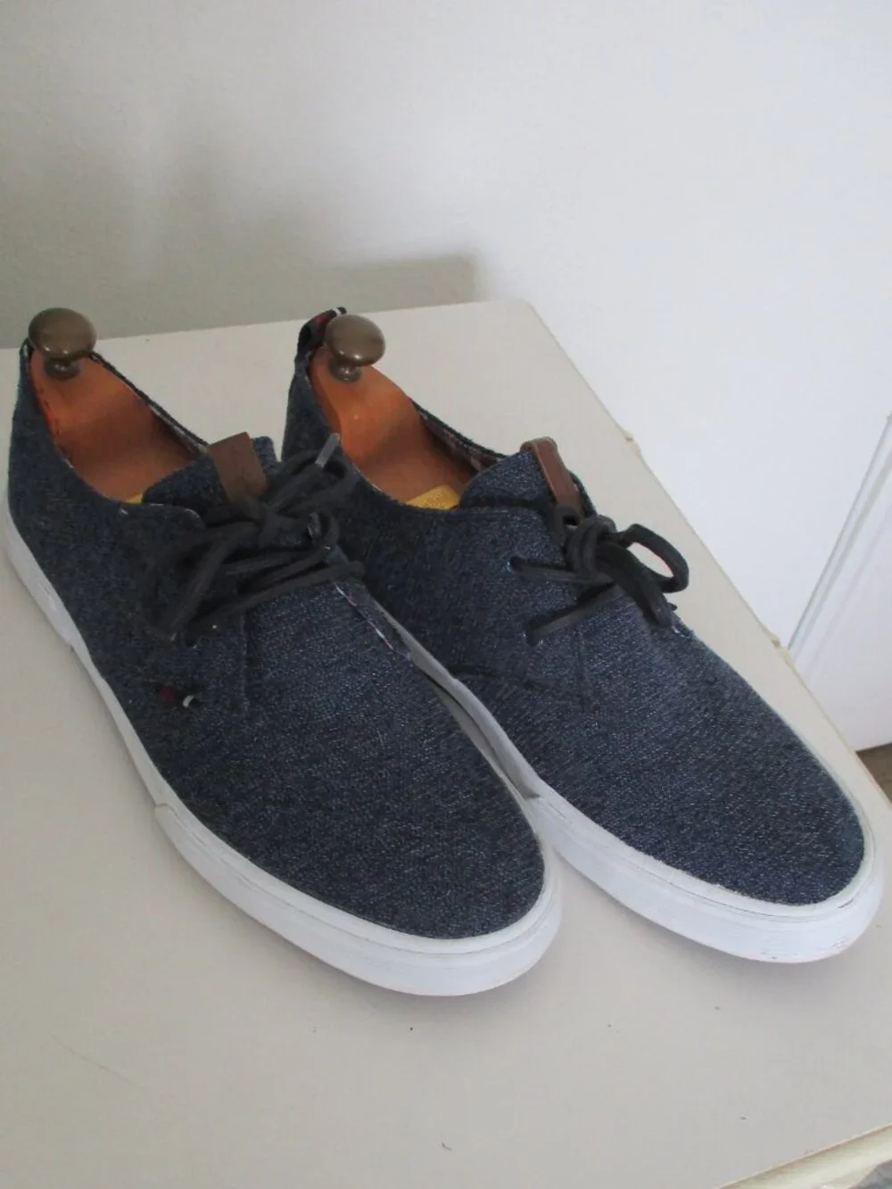 Ben Sherman Mens Blue Textile  Lace-up Casual Oxford Shoe NWOB - Size 10.5M